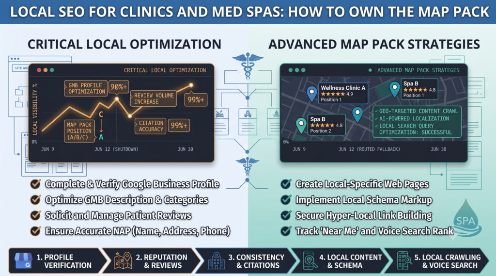 Local SEO for Clinics and Med Spas: How to Own the Map Pack